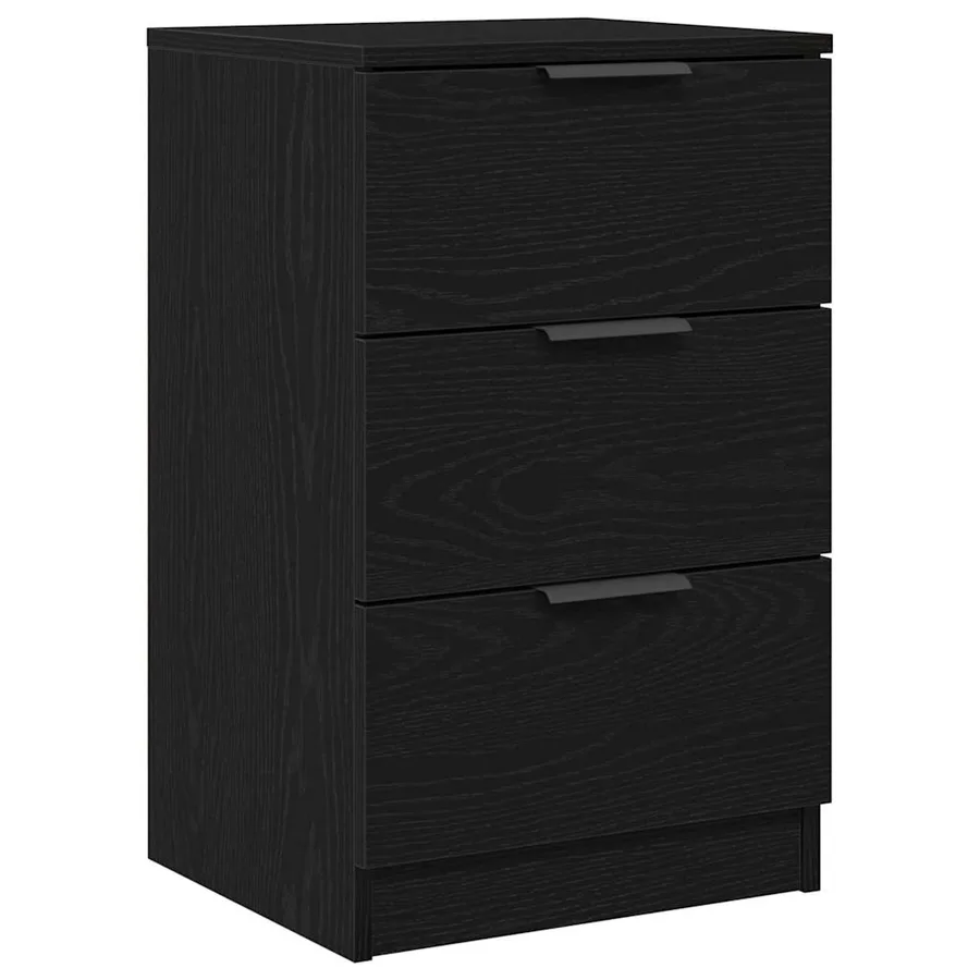 Cabinet de chevet avec tiroir 2 pcs Chêne noir 40 x 65 x 65 cm - 6