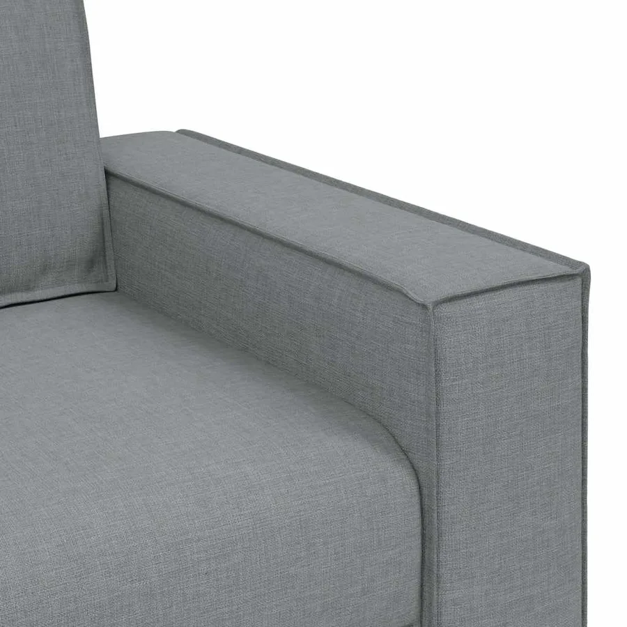 Canapé Fauteuil Gris Clair 100x78x84 cm Tissu - 7