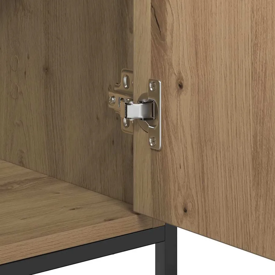 Buffet Chêne artisanal 70 x 30 x 80 cm Bois d'ingénierie - 10