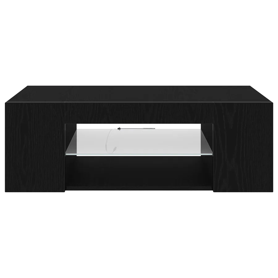 Meuble TV Chêne noir 90 x 39 x 30 cm Bois d'ingénierie - 7
