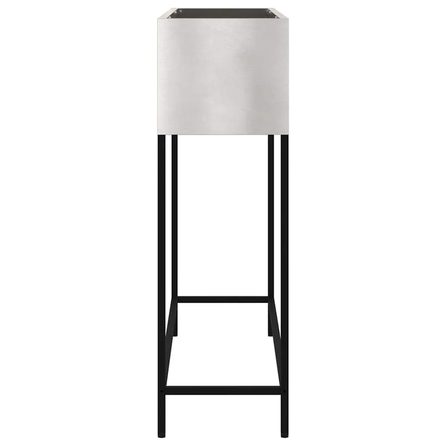 Bac de jardin surélevé Argent 100 x 26 x 82 cm Acier inoxydable - 6