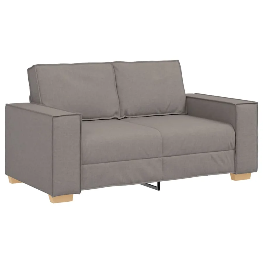 Canapé 2 places Taupe 160x78x84 cm Tissu - 2