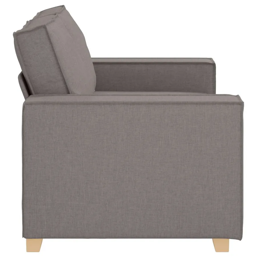 Canapé 2 places Taupe 160x78x84 cm Tissu - 6
