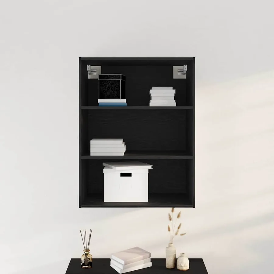Armoire murale suspendue Chêne noir 69,5 x 32,5 x 90 cm