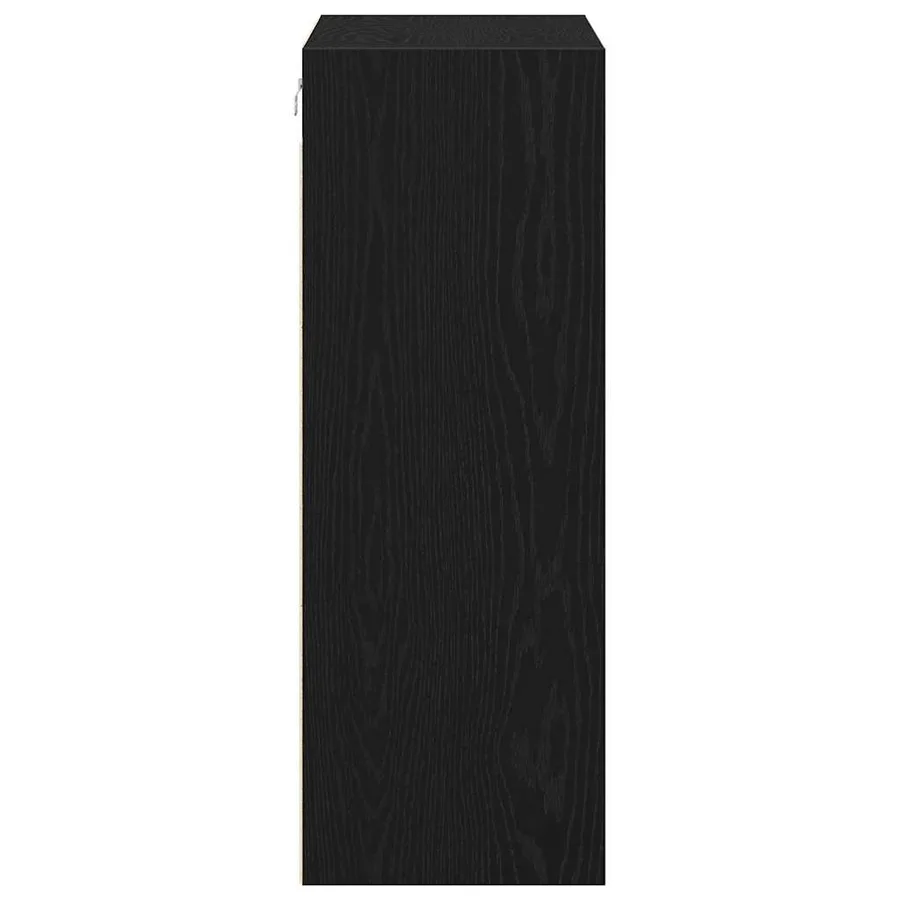 Armoire murale suspendue Chêne noir 69,5 x 32,5 x 90 cm - 6