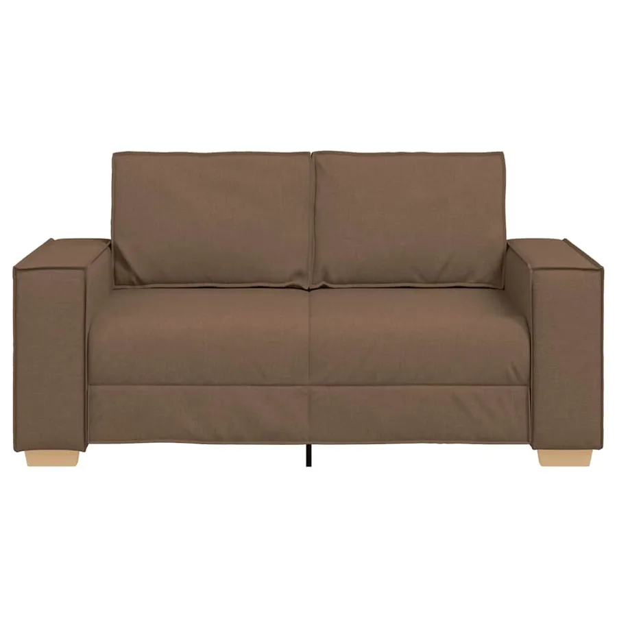 Canapé 2 places Marron 160x78x84 cm Tissu - 4