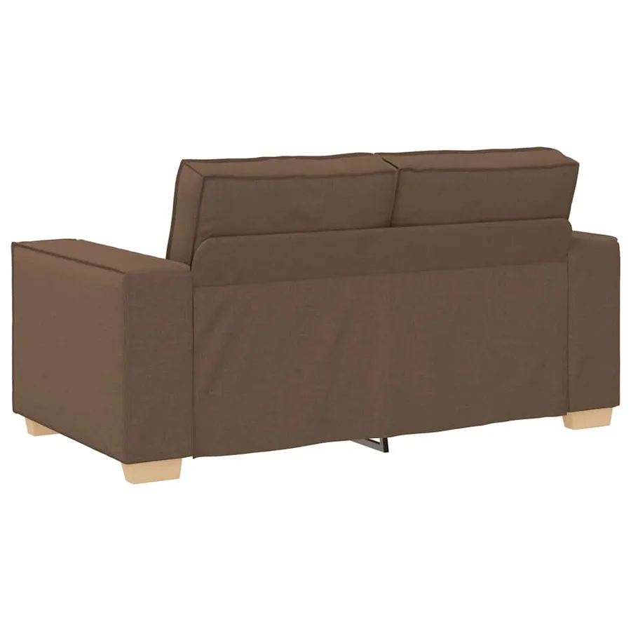 Canapé 2 places Marron 160x78x84 cm Tissu - 5