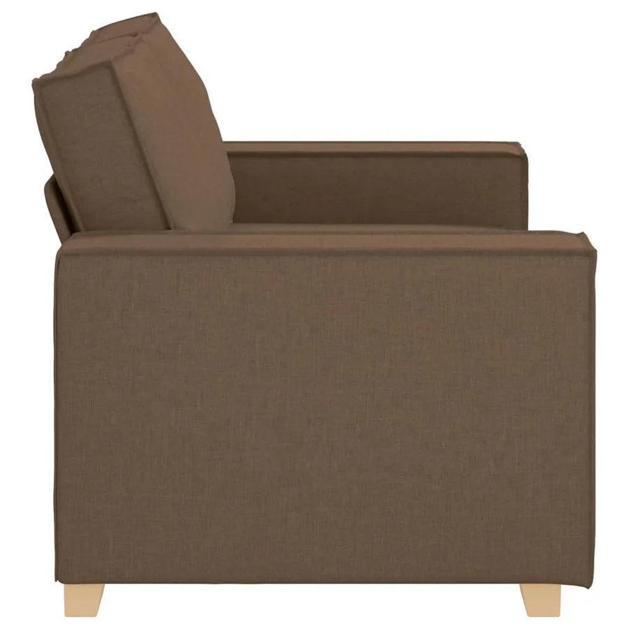Canapé 2 places Marron 160x78x84 cm Tissu - 6
