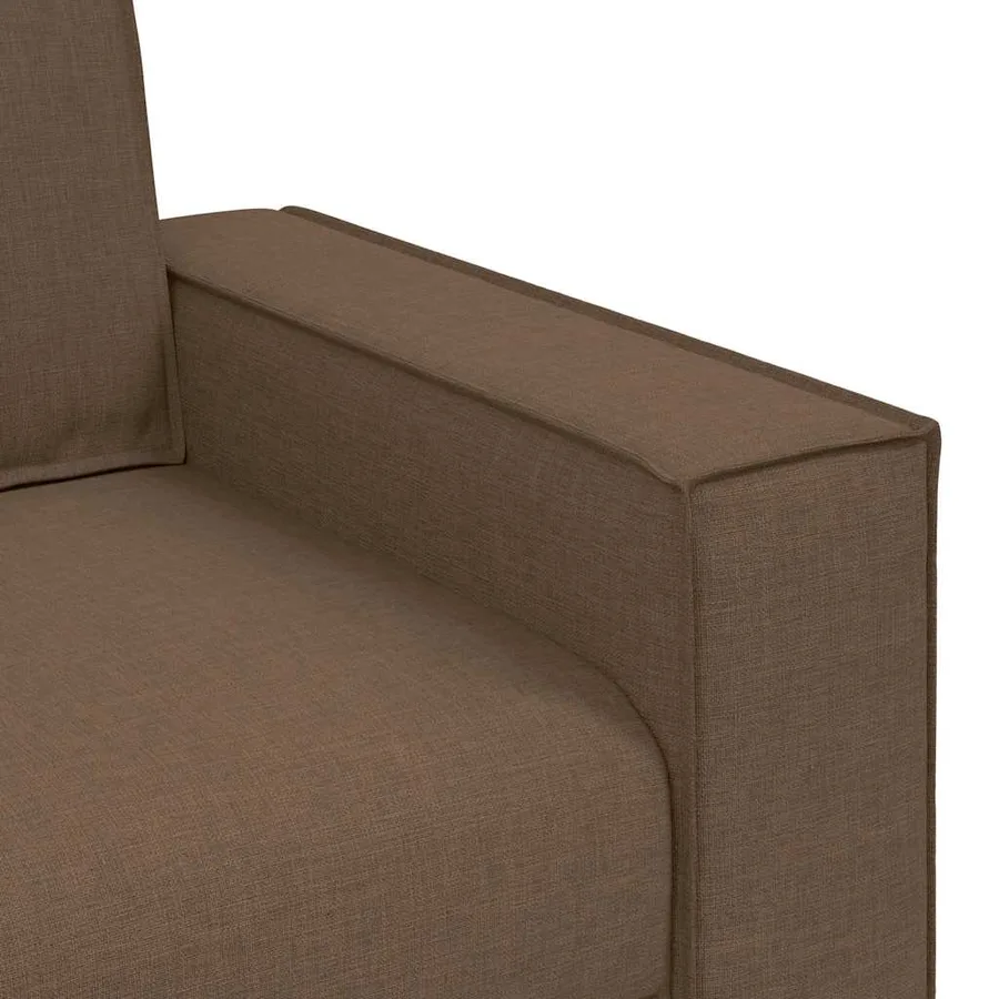 Canapé 2 places Marron 160x78x84 cm Tissu - 7