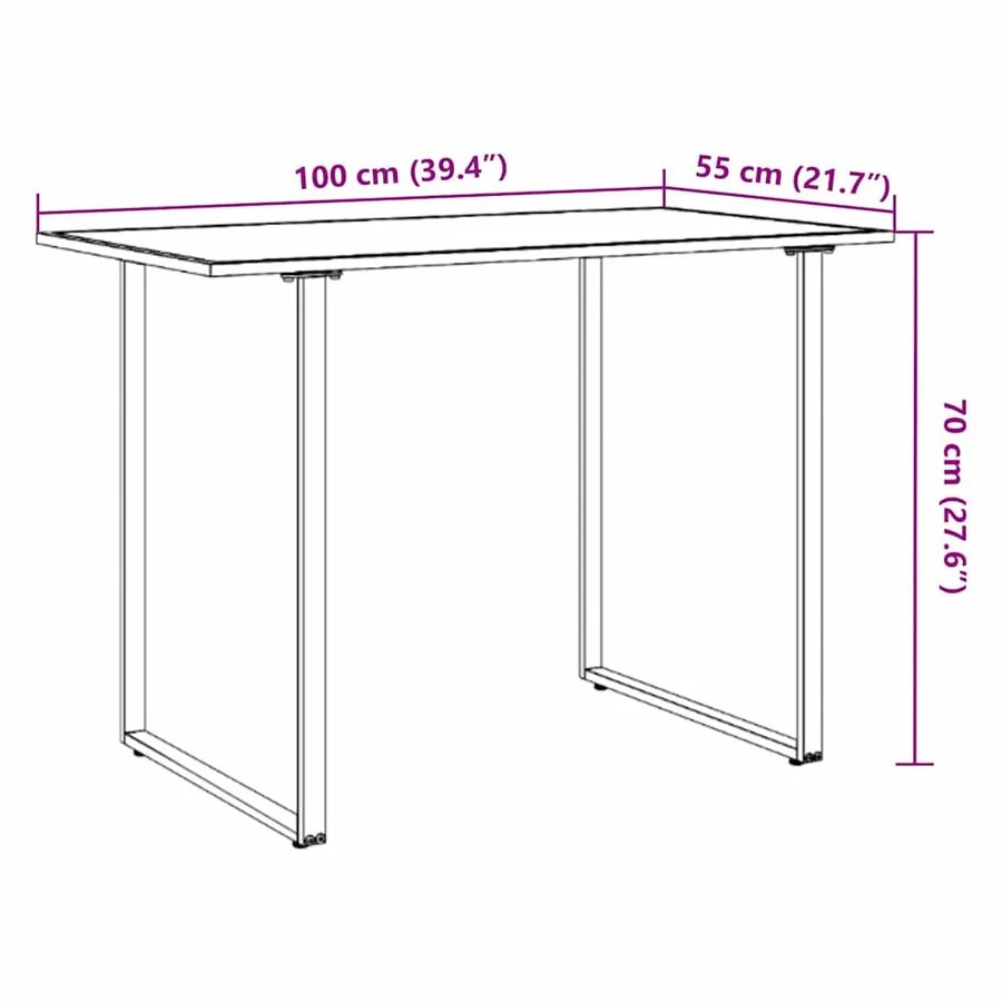 Table de Jardin Gris 100 x 55 x 70 cm bois - 11