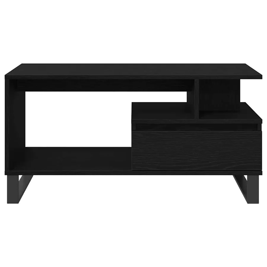 Table basse Chêne noir 90 x 49 x 45 cm Bois d'ingénierie - 6