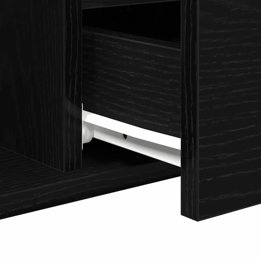 Table basse Chêne noir 90 x 49 x 45 cm Bois d'ingénierie - 9