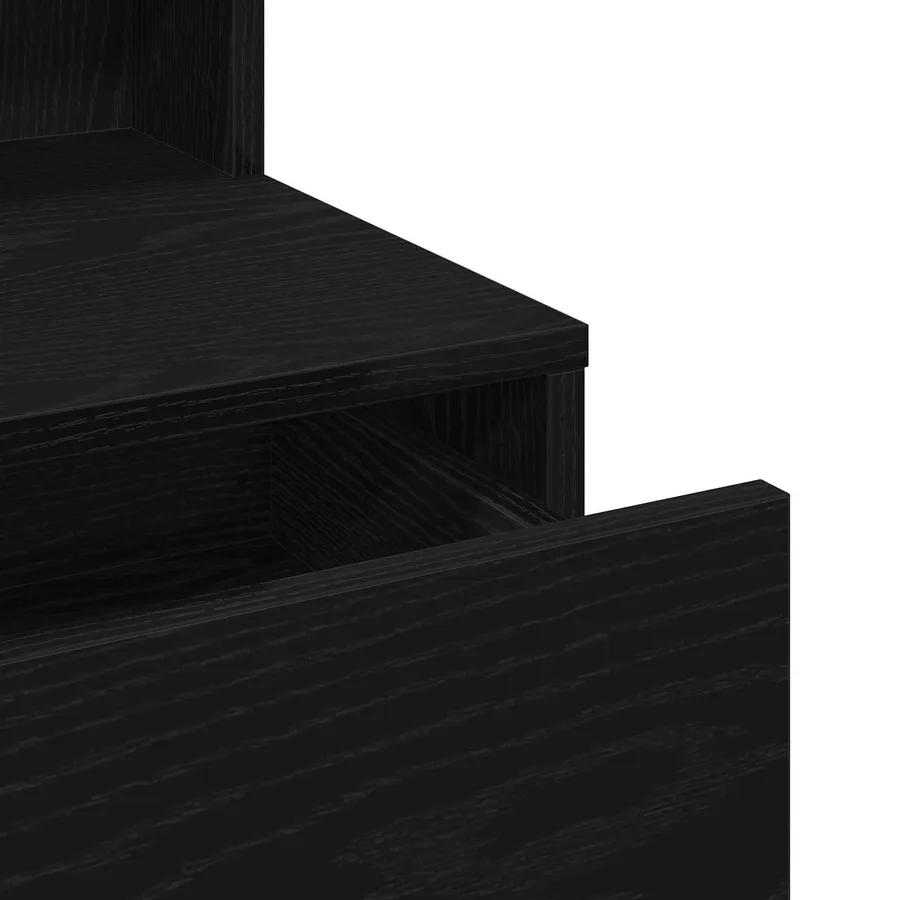 Coiffeuse Chêne noir 80 x 41 x 144,5 cm Bois d'ingénierie - 8