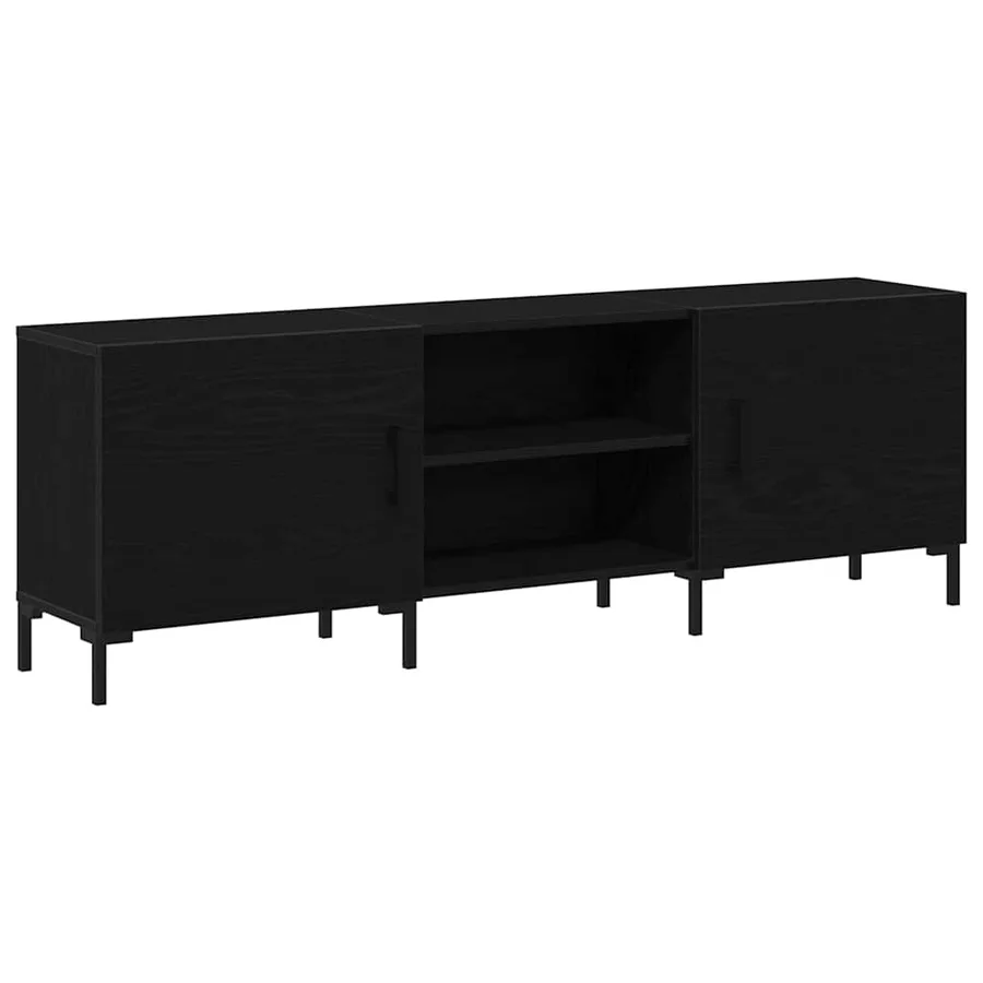 Ensemble meuble TV Montage mural Chêne noir 150 x 30 x 50 cm - 2