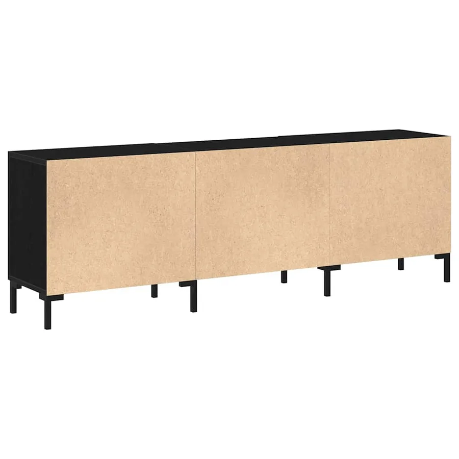 Ensemble meuble TV Montage mural Chêne noir 150 x 30 x 50 cm - 5