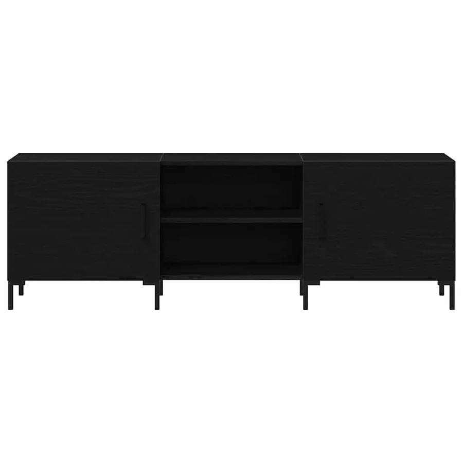 Ensemble meuble TV Montage mural Chêne noir 150 x 30 x 50 cm - 6