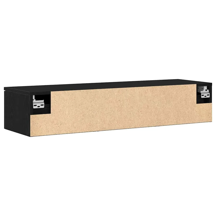 Meuble mural Chêne noir 102 x 30 x 20 cm Bois d'ingénierie - 6