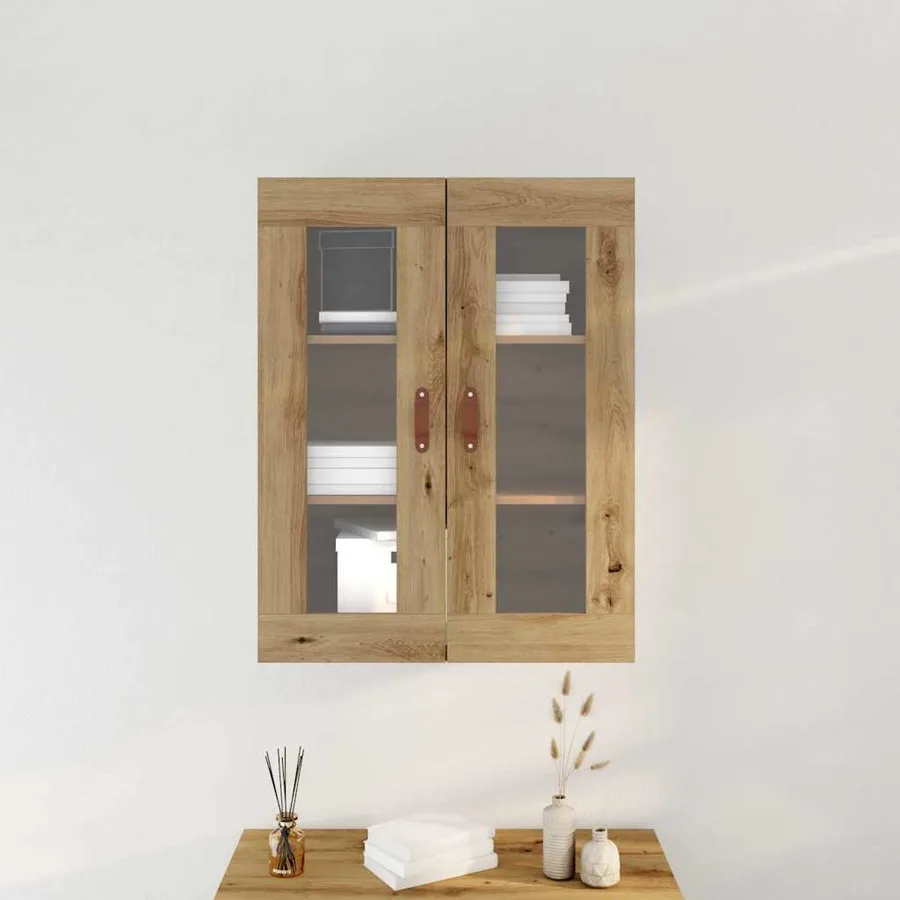 Meuble mural Chêne artisanal 69,5 x 34 x 90 cm - 4