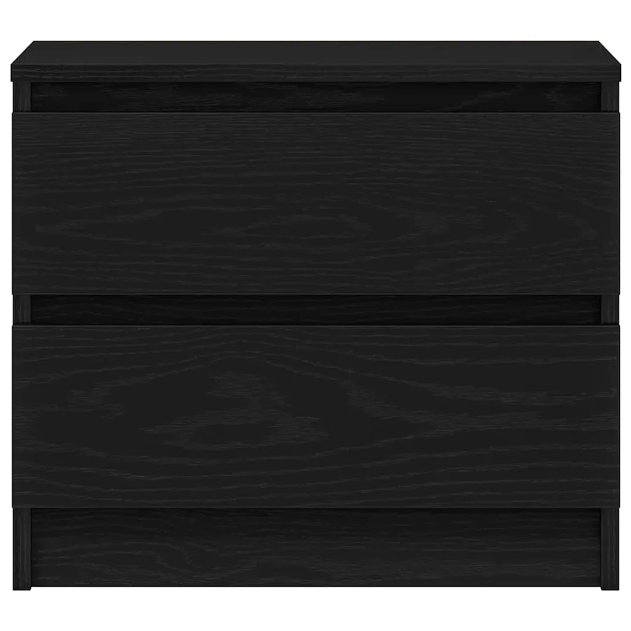 Cabinet de chevet avec tiroir Chêne noir 50 x 40 x 43,5 cm - 6
