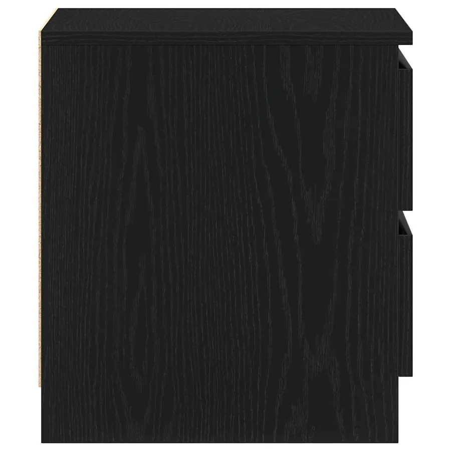 Cabinet de chevet avec tiroir Chêne noir 50 x 40 x 43,5 cm - 7