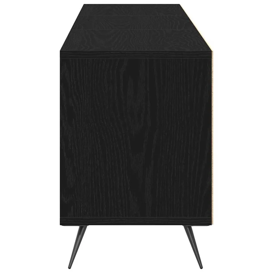 Meuble TV Chêne noir 150 x 30 x 44,5 cm Bois d'ingénierie - 7