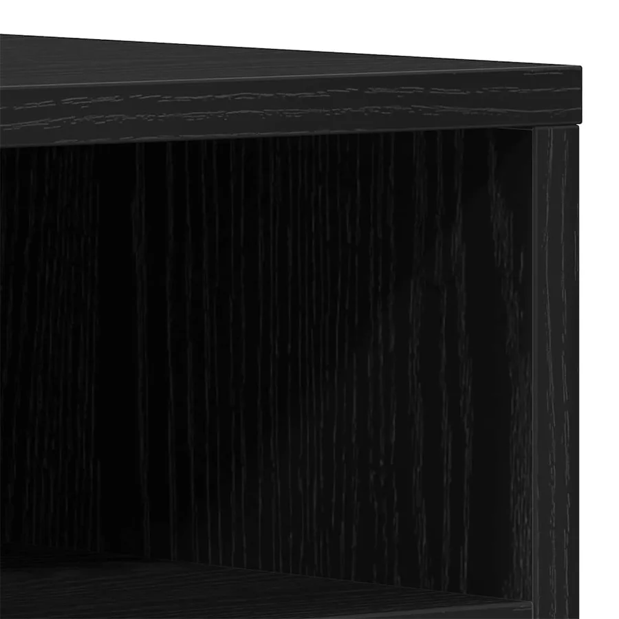 Meuble TV Chêne noir 150 x 30 x 44,5 cm Bois d'ingénierie - 9