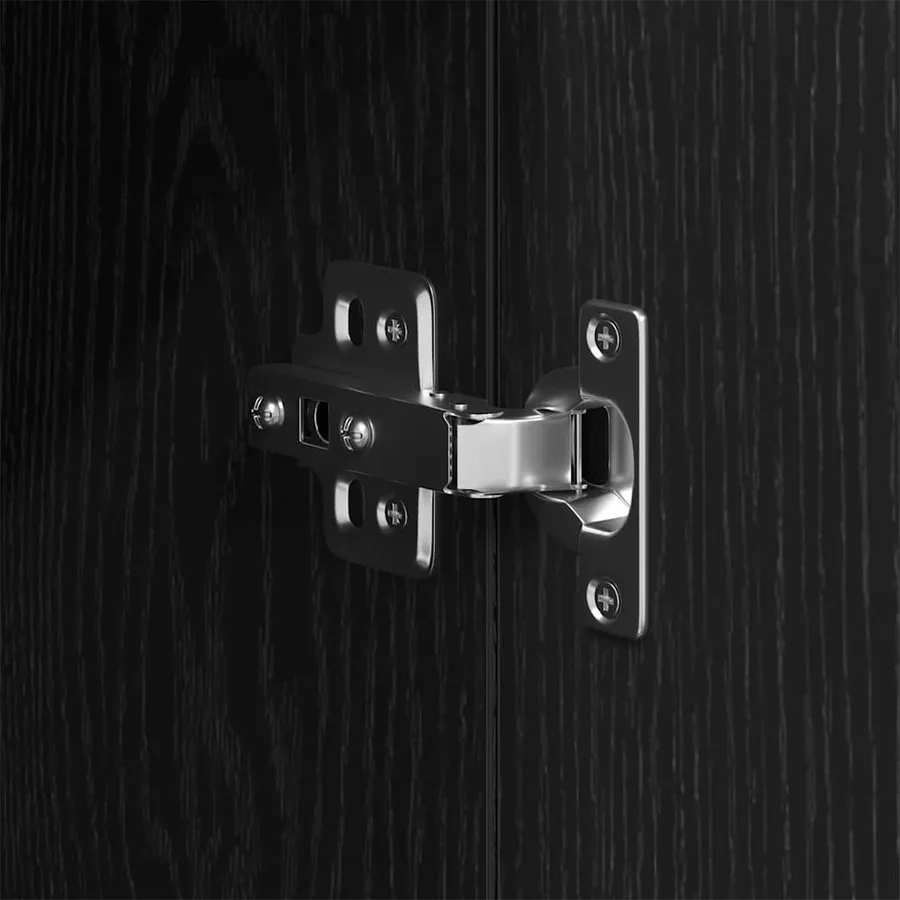 Cabinet de salle de bain avec porte Chêne noir 30 x 30 x 190 cm - 8