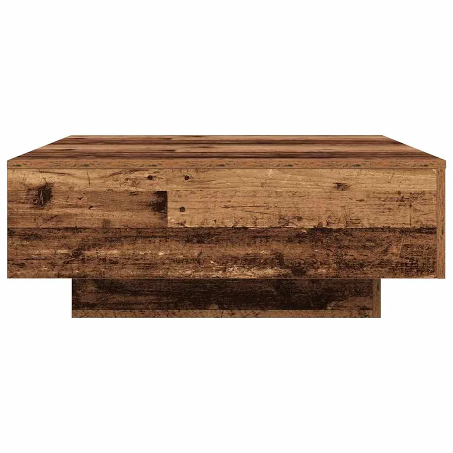 Table basse Ancien Bois et Bleu 80 x 80 x 31 cm - 6