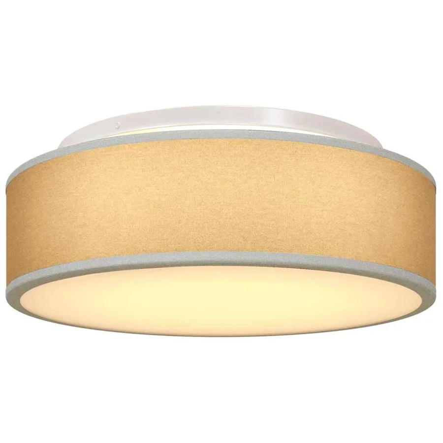 Lampe de plafond Gris 38 x 38 x 13,5 cm tissu - 10
