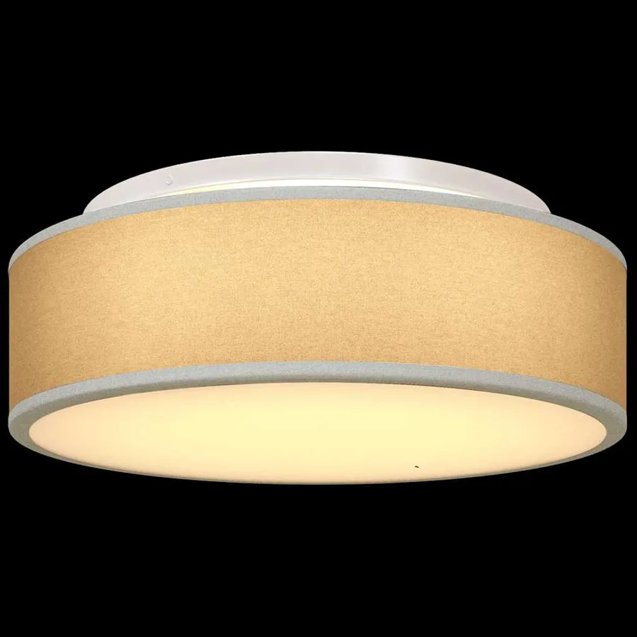 Lampe de plafond Gris 38 x 38 x 13,5 cm tissu - 11