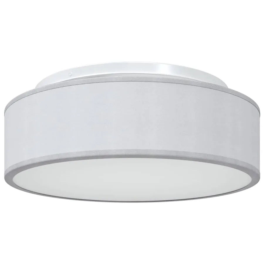 Lampe de plafond Gris 38 x 38 x 13,5 cm tissu - 2
