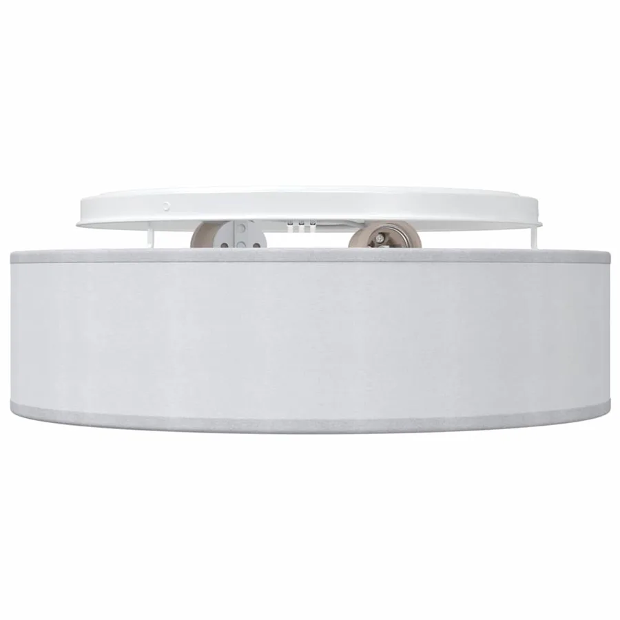 Lampe de plafond Gris 38 x 38 x 13,5 cm tissu - 5