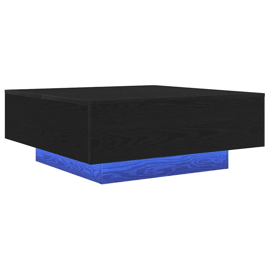 Table basse Chêne noir 80 x 80 x 31 cm Bois d'ingénierie - 4