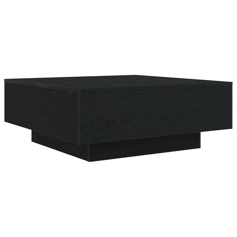Table basse Chêne noir 80 x 80 x 31 cm Bois d'ingénierie - 5
