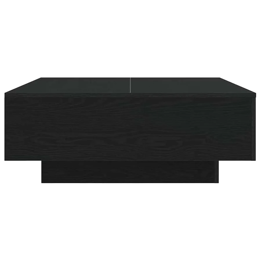 Table basse Chêne noir 80 x 80 x 31 cm Bois d'ingénierie - 7