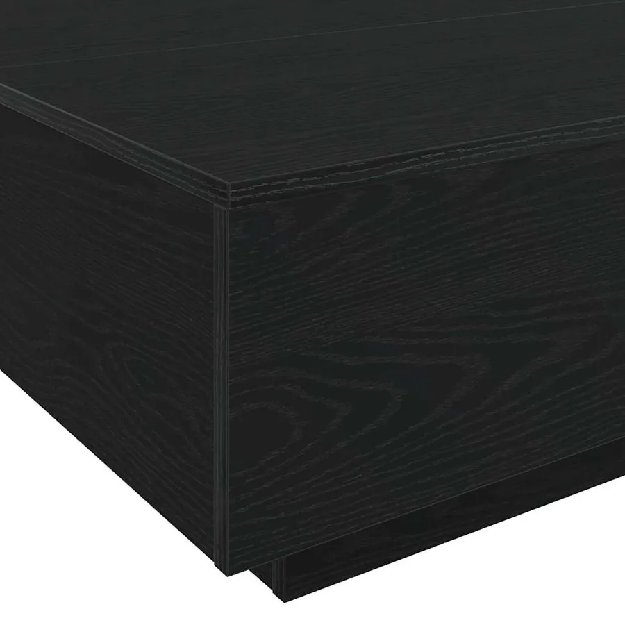 Table basse Chêne noir 80 x 80 x 31 cm Bois d'ingénierie - 9