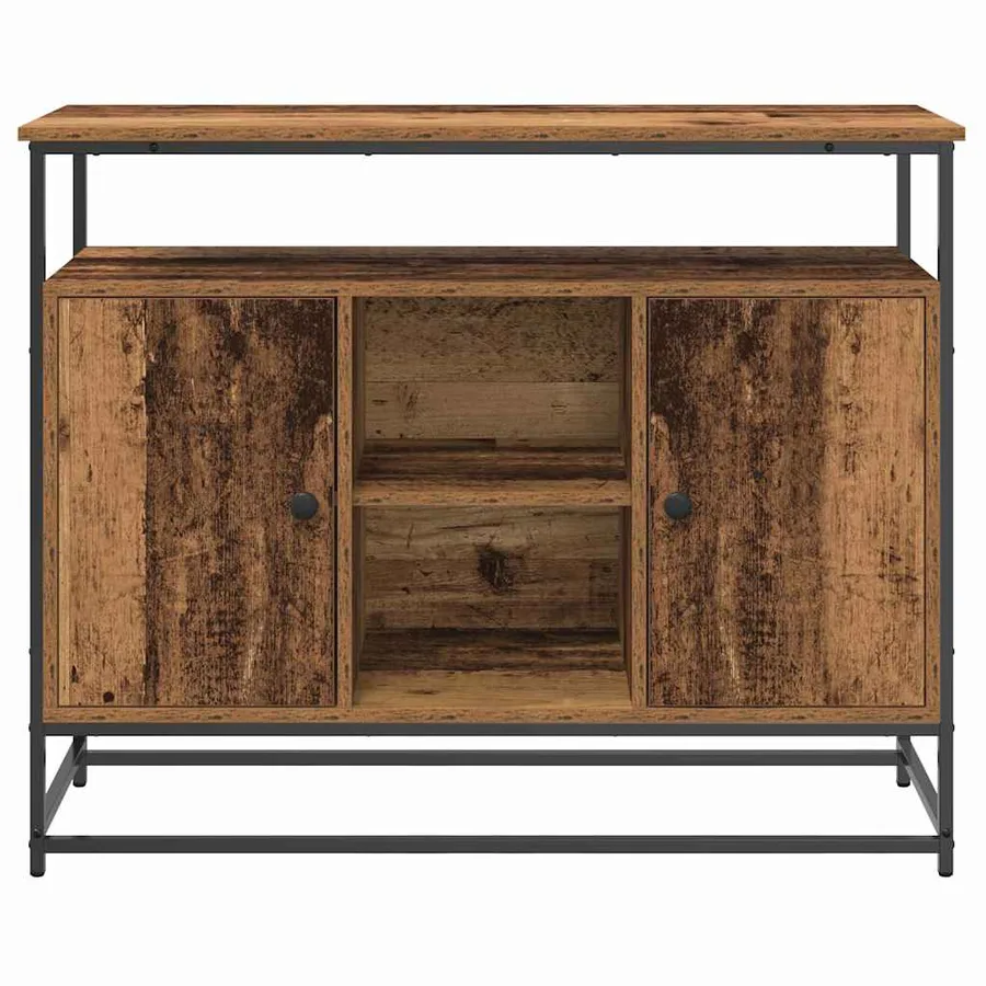 Buffet Bois ancien 100 x 35 x 80 cm Bois d'ingénierie - 6