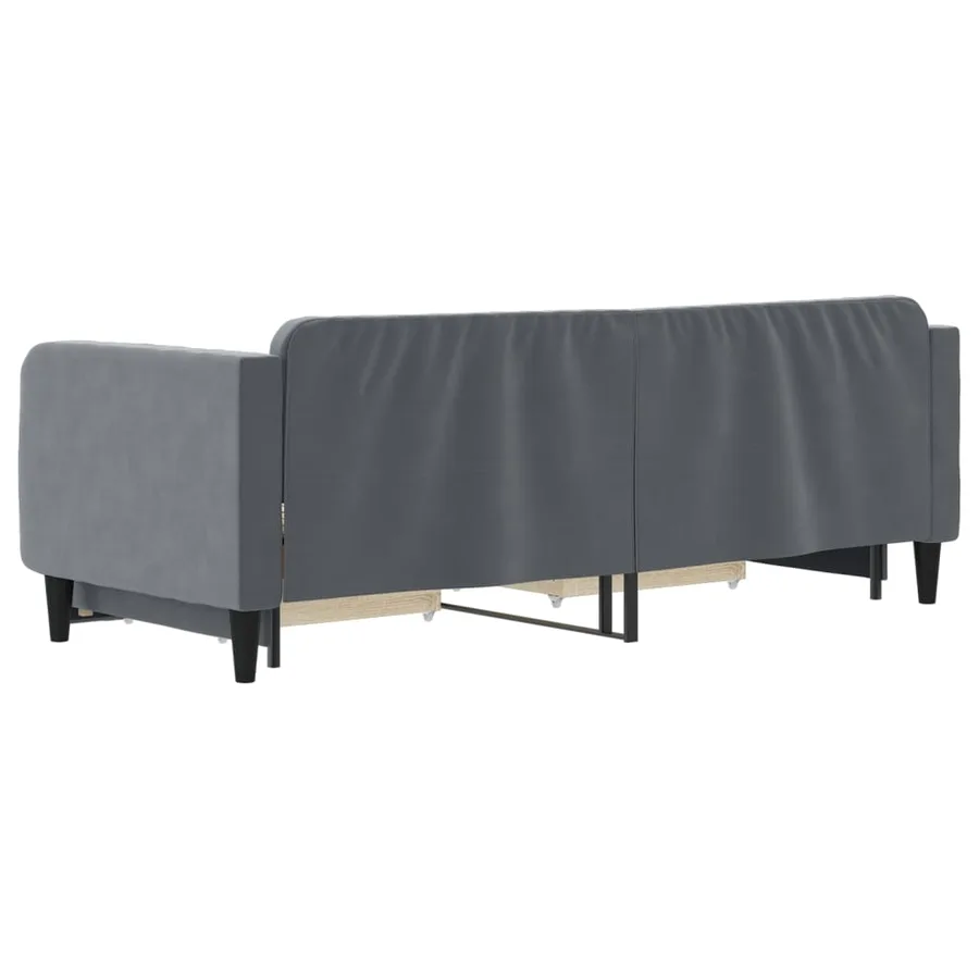 Lit de jour avec gigogne et tiroirs sans matelas 80x200 cm - 5