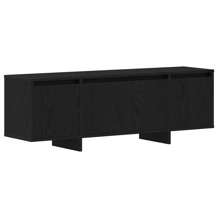 Meuble TV Chêne noir 120 x 30 x 40,5 cm Bois d'ingénierie - 2