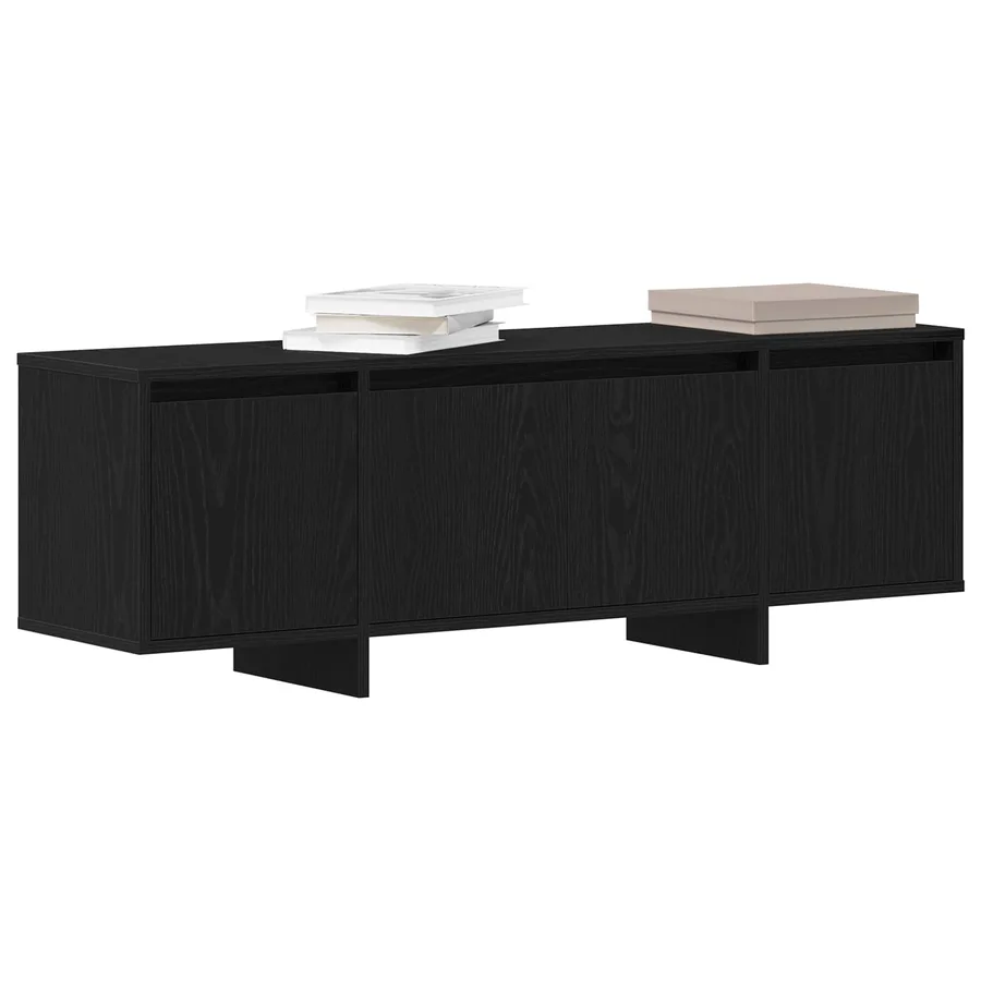 Meuble TV Chêne noir 120 x 30 x 40,5 cm Bois d'ingénierie - 3