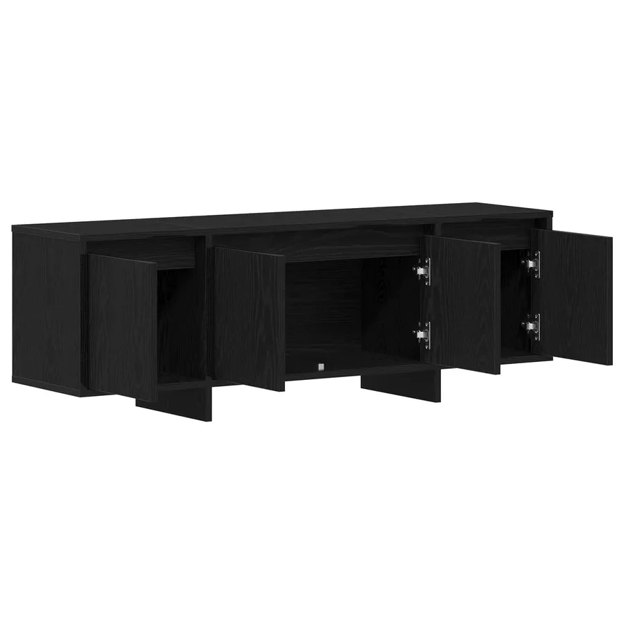 Meuble TV Chêne noir 120 x 30 x 40,5 cm Bois d'ingénierie - 5