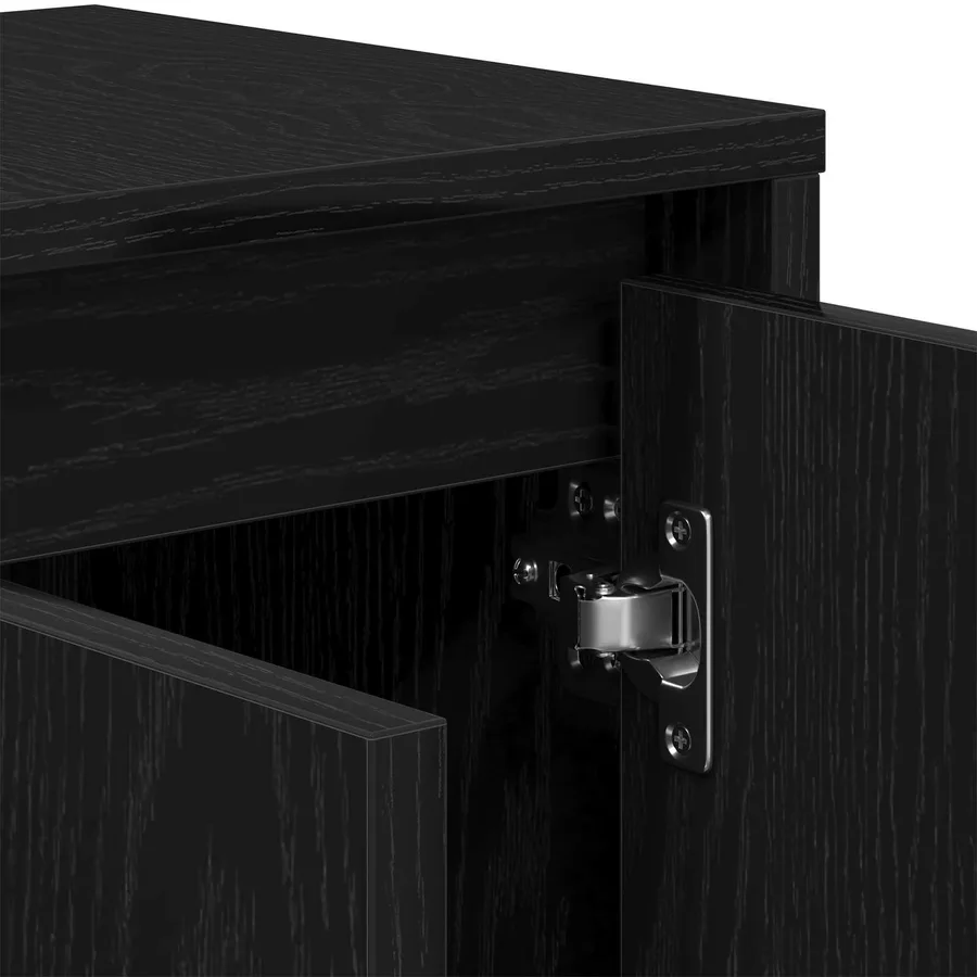 Meuble TV Chêne noir 120 x 30 x 40,5 cm Bois d'ingénierie - 9