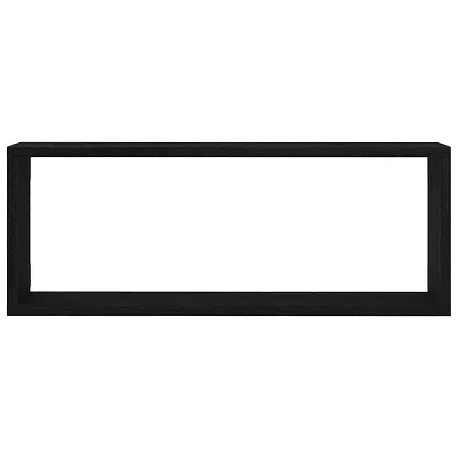 Étagères Murales avec étagère 2 pcs Chêne noir 60 x 15 x 23 cm - 7