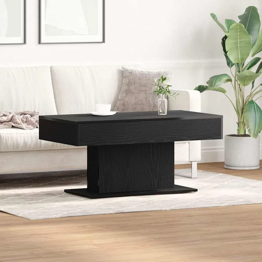 Table basse Chêne noir 96 x 50 x 45 cm Bois d'ingénierie