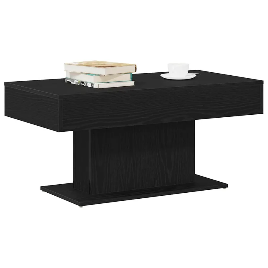 Table basse Chêne noir 96 x 50 x 45 cm Bois d'ingénierie - 3