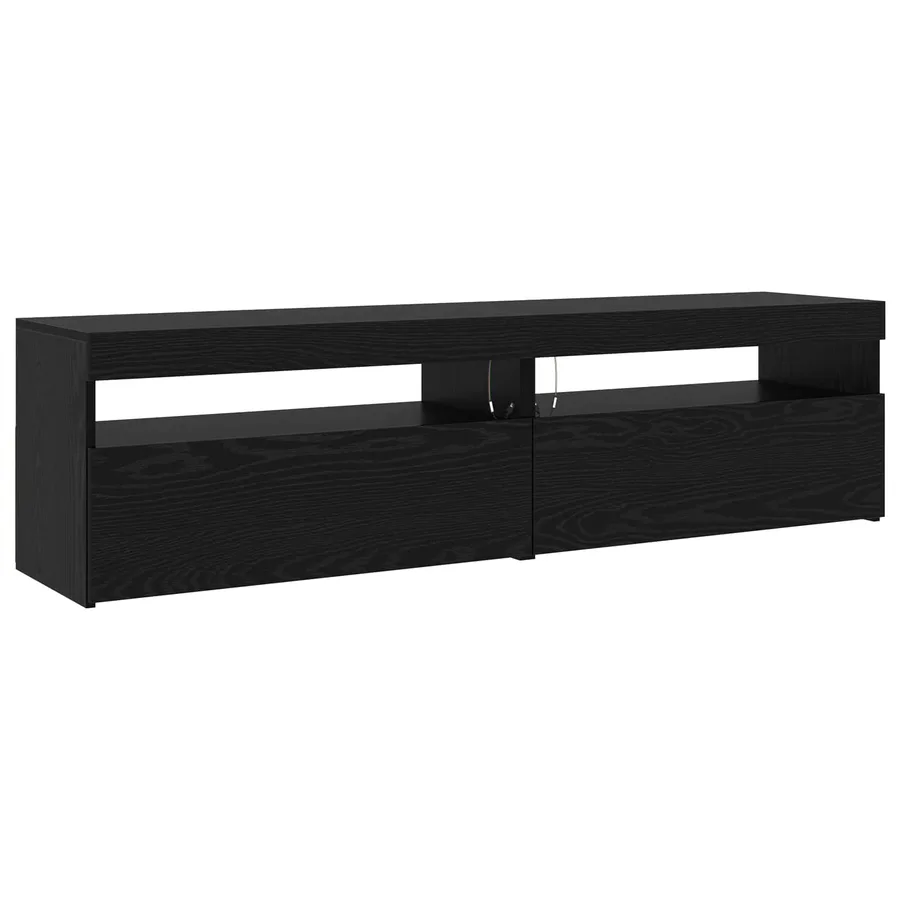 Meuble TV 3 pcs Chêne noir 290 x 36,5 x 40 cm Bois d'ingénierie - 7