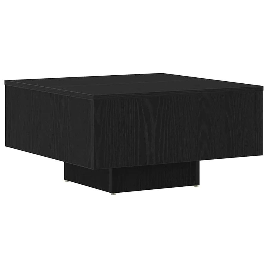 Table basse Chêne noir 60 x 60 x 31,5 cm Bois d'ingénierie - 2