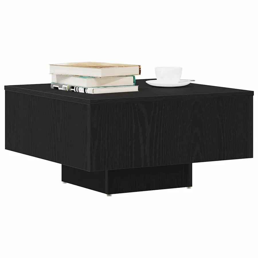 Table basse Chêne noir 60 x 60 x 31,5 cm Bois d'ingénierie - 3