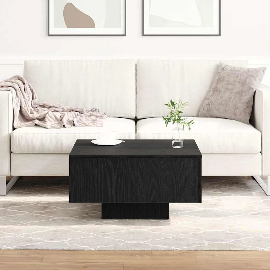 Table basse Chêne noir 60 x 60 x 31,5 cm Bois d'ingénierie - 4