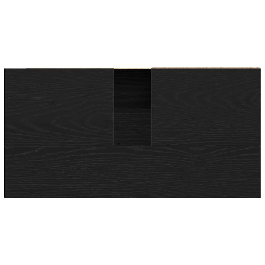Cabinet de salle de bain avec tiroir Chêne noir 65 x 33 x 60 cm - 9